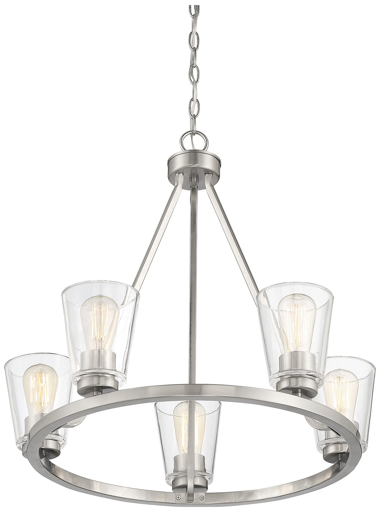 Image 4 Calhoun 5-Light Chandelier in Satin Nickel more views