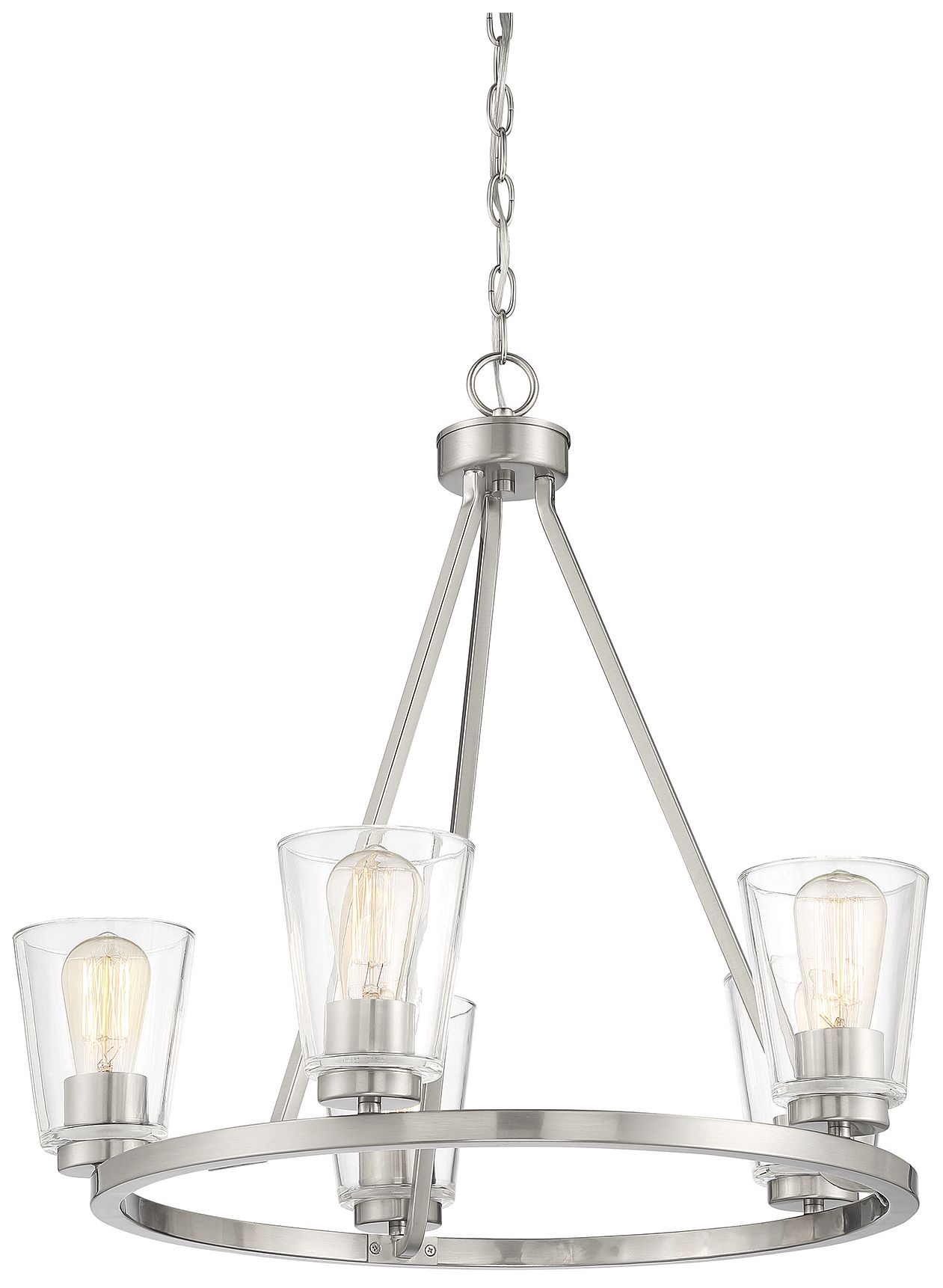 Image 5 Calhoun 5-Light Chandelier in Satin Nickel more views
