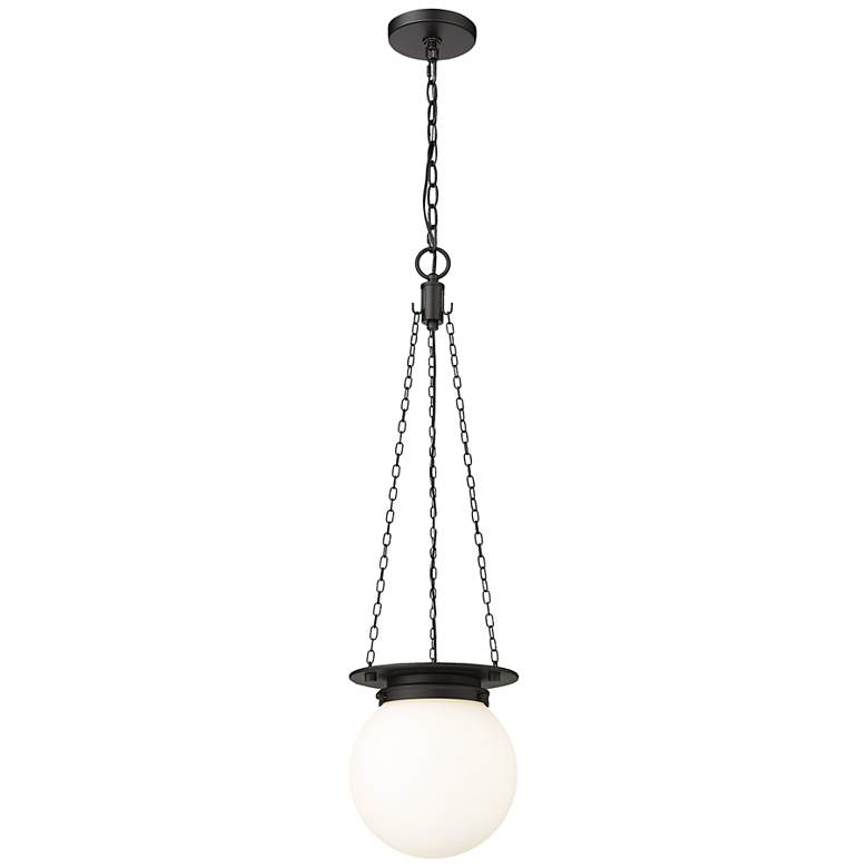 Image 2 Calhoun 9" Wide Matte Black Mini Pendant