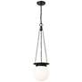 2_Calhoun 9" Wide Matte Black Mini Pendant