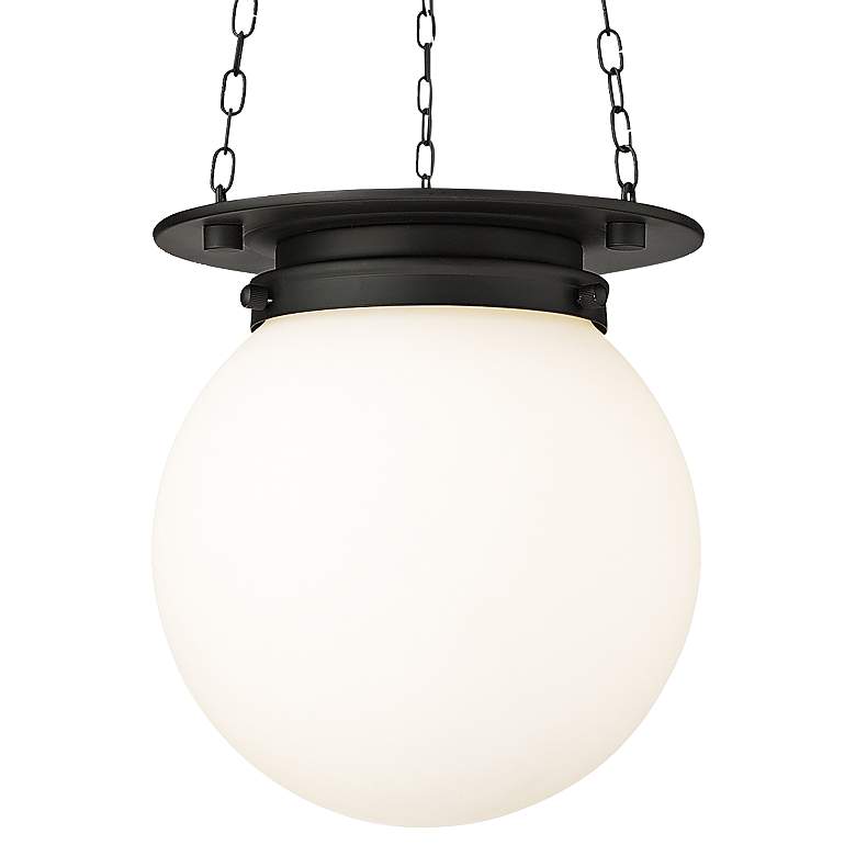 Image 3 Calhoun 9" Wide Matte Black Mini Pendant more views