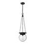 Calhoun 9" Wide Matte Black Mini Pendant