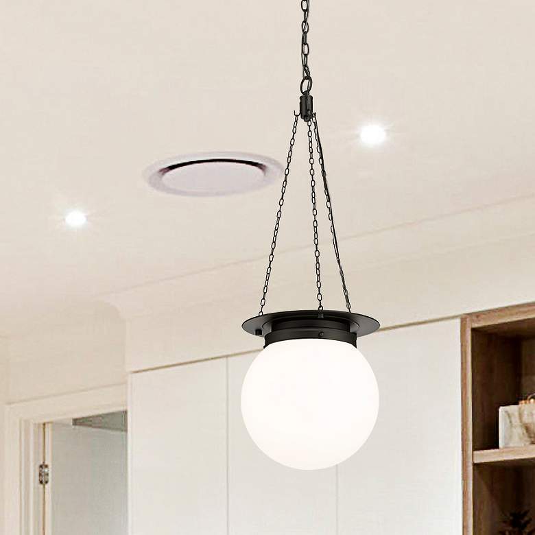 Image 1 Calhoun by Z-Lite Matte black 1 Light Pendant
