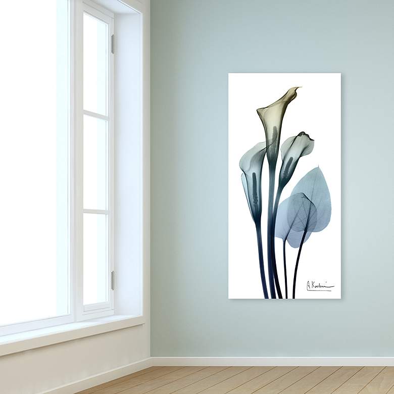 Image 6 Calia Lily 48"H Floating Tempered Glass Graphic Wall Art more views