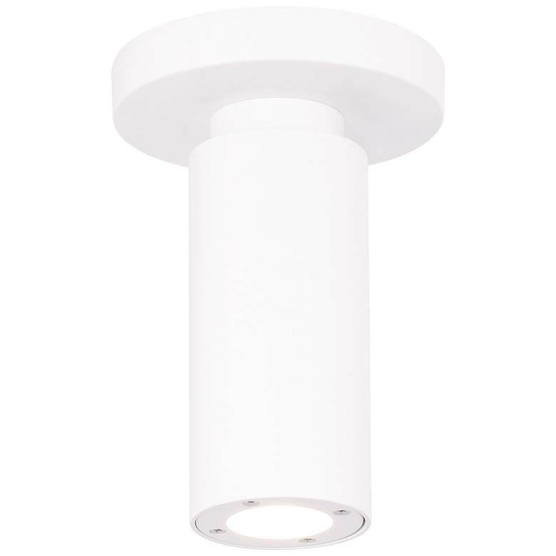 Image 2 Caliber 7.13"H x 2.63"W 1-Light Flush Mount in White