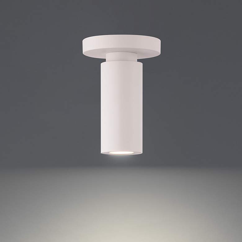 Image 1 Caliber 7.13"H x 2.63"W 1-Light Flush Mount in White