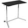 Calico 37 1/2" Wide Silver and Black Adjustable Height Desk
