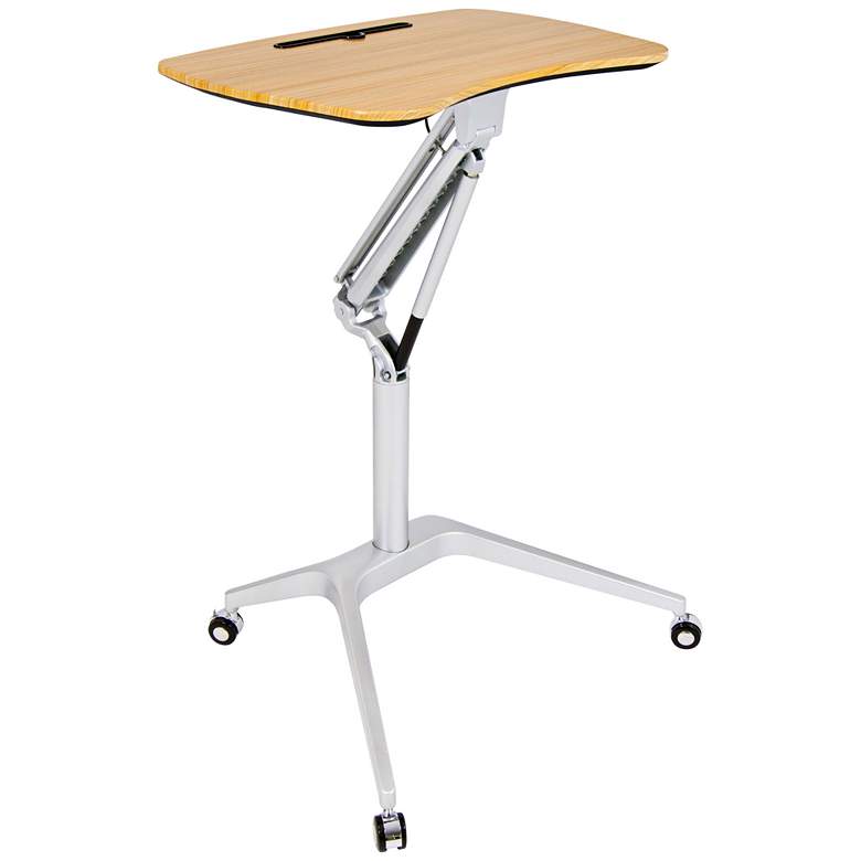 Image 1 Calico Designs 28 inch Wide Adjustable Sit-Stand Mobile Desk