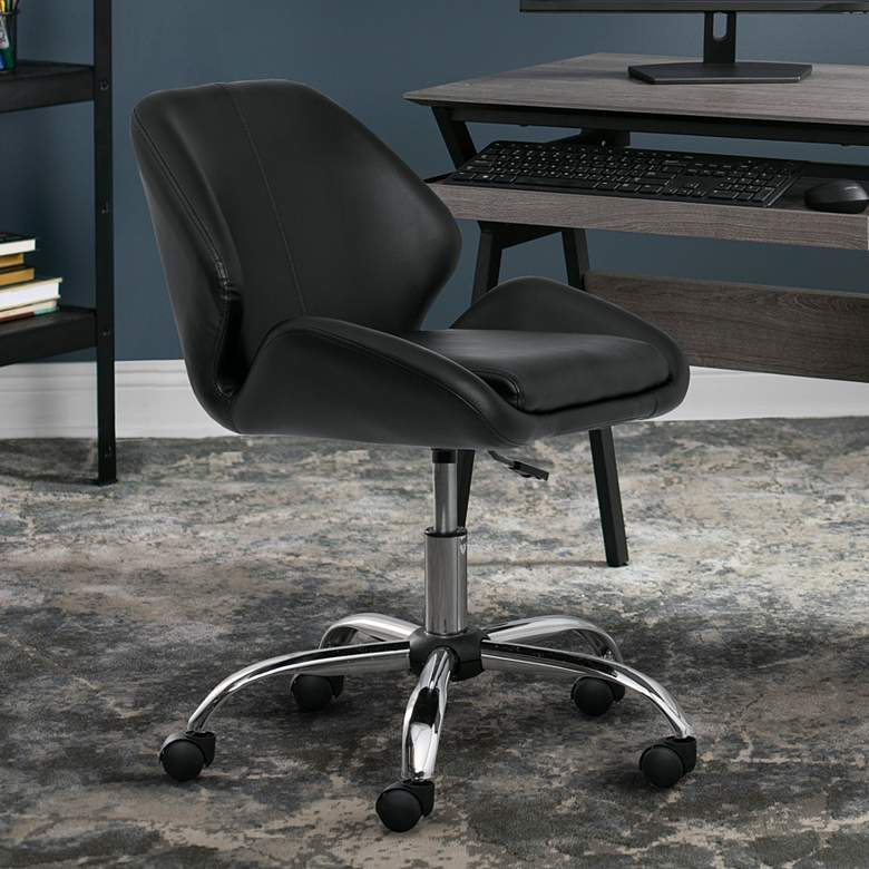 Image 1 Calico Designs Black Pearl Adjustable Office Task Chair