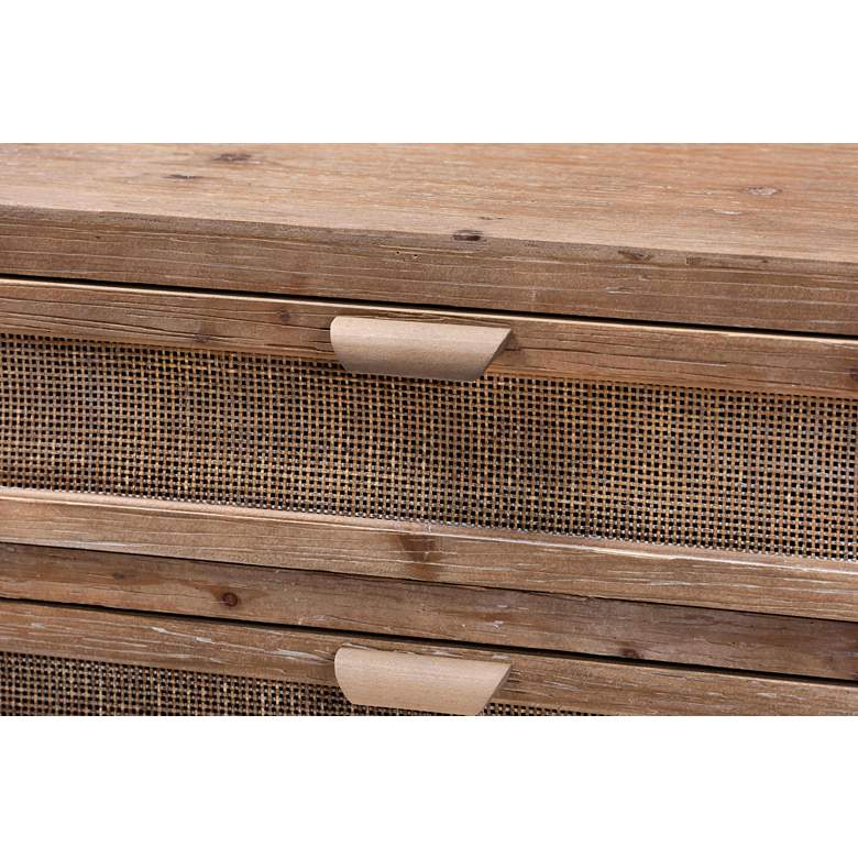 Image 3 Calida 27 1/2" Wide Natural Brown 3-Drawer Storage Cabinet more views