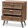 Calida 27 1/2" Wide Natural Brown 3-Drawer Storage Cabinet
