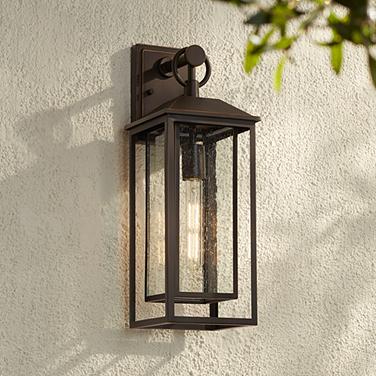 Califa 20" High Bronze Outdoor Wall Light