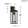 Califa 20" High Bronze Outdoor Wall Light
