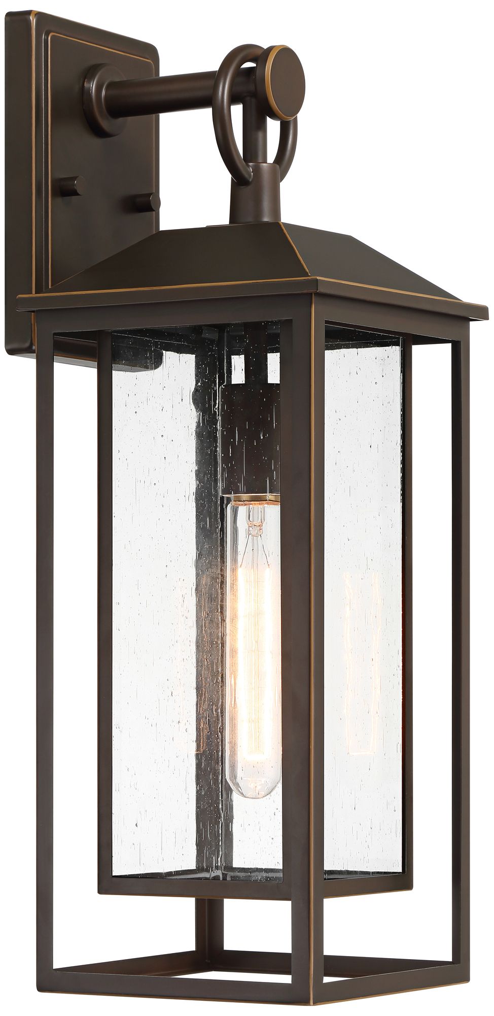 Califa 20" High Bronze Outdoor Wall Light in scene