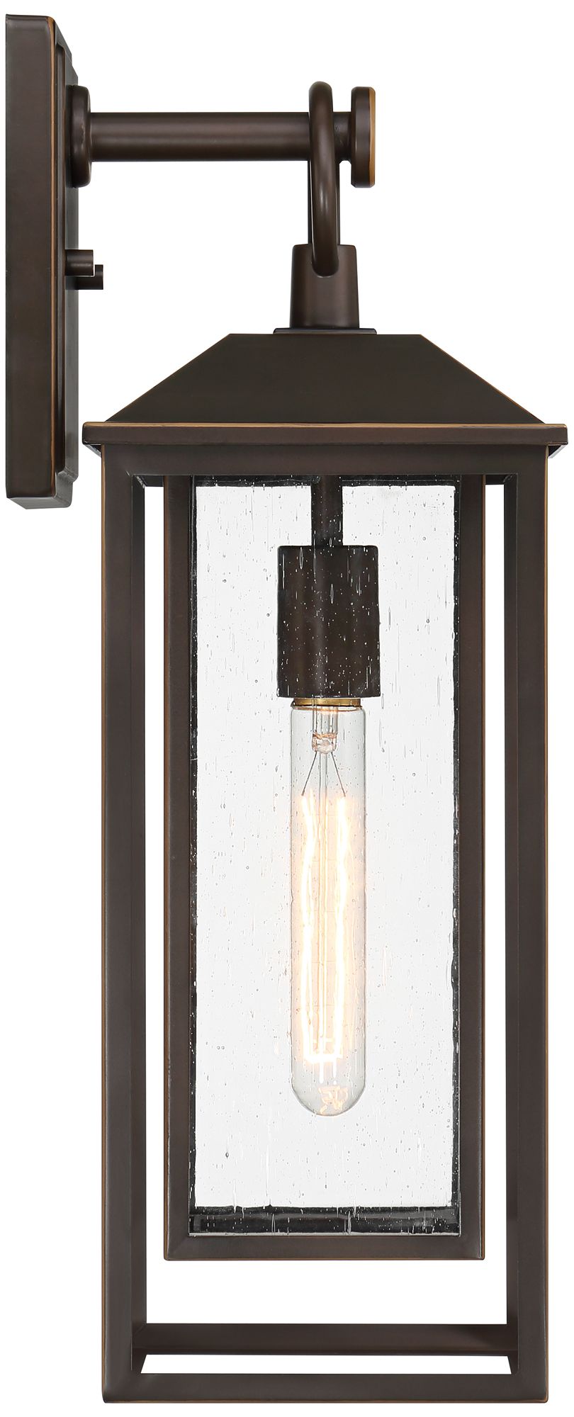 Califa 20" High Bronze Outdoor Wall Light in scene