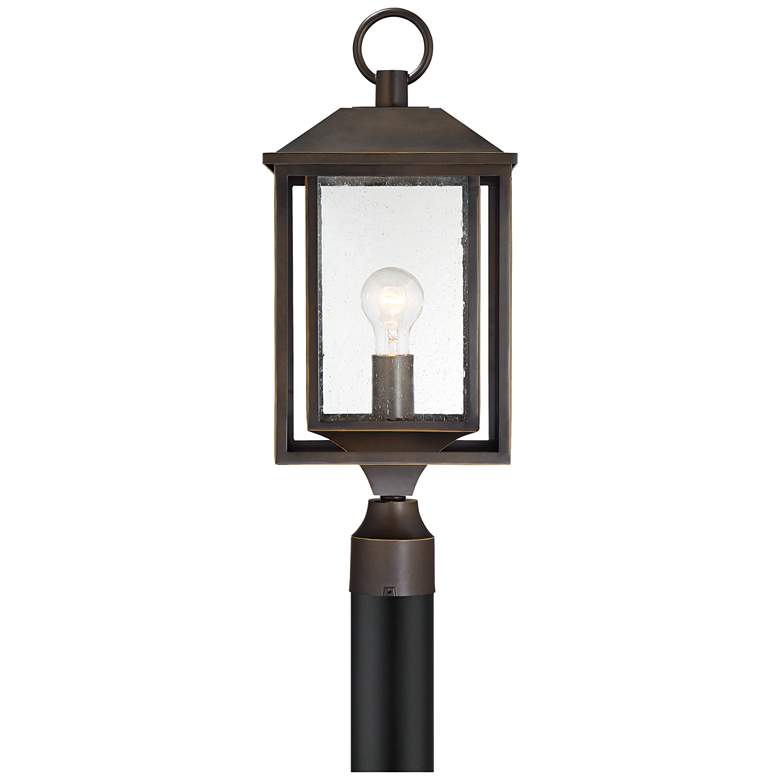 Image 4 Califa 21 1/2" High Bronze Textured Glass Outdoor Post Light more views