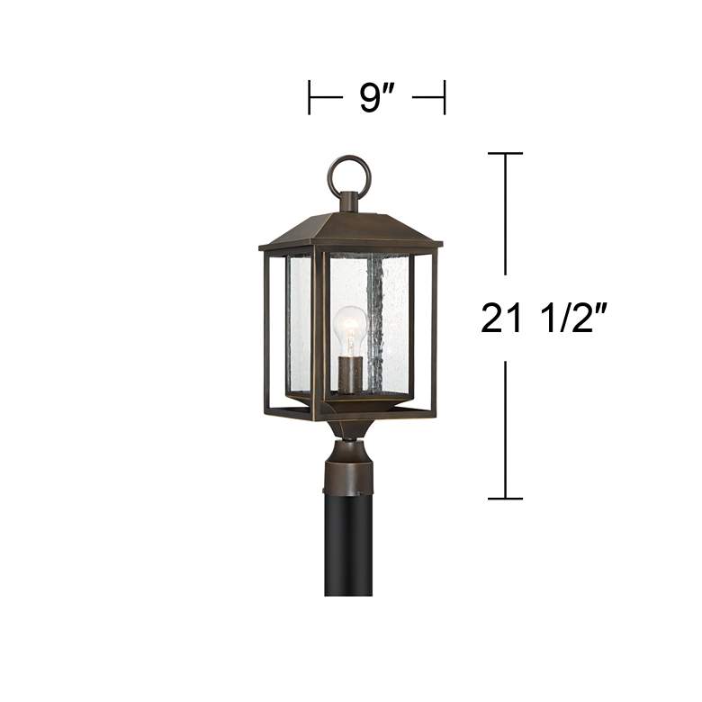 Image 6 Califa 21 1/2" High Bronze Textured Glass Outdoor Post Light more views