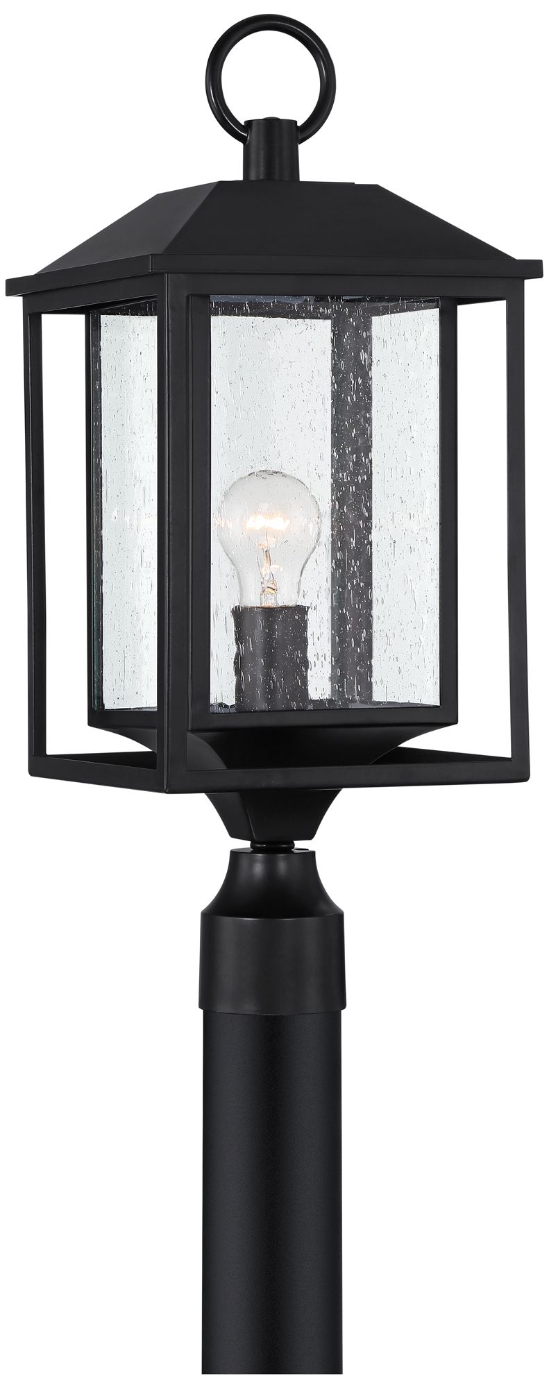 FIW 21 1/2" High SQR FRAME POST LT 160W BLK 784V1 Lamps Plus