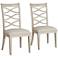California Artisan Sand Fabric Malibu Side Chairs Set of 2