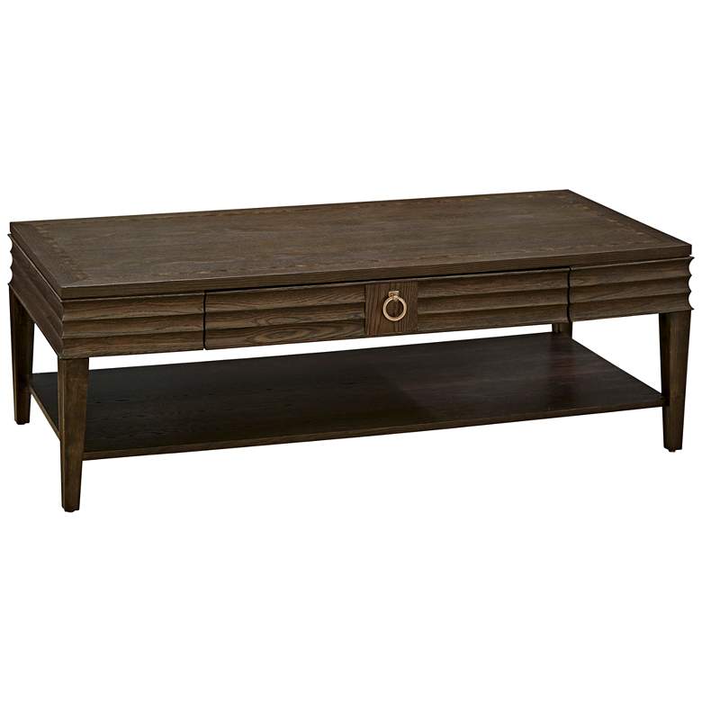 Image 1 California Hollywood Hills 1-Drawer Wood Cocktail Table