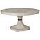 California Malibu Wood Round Extension Dining Table