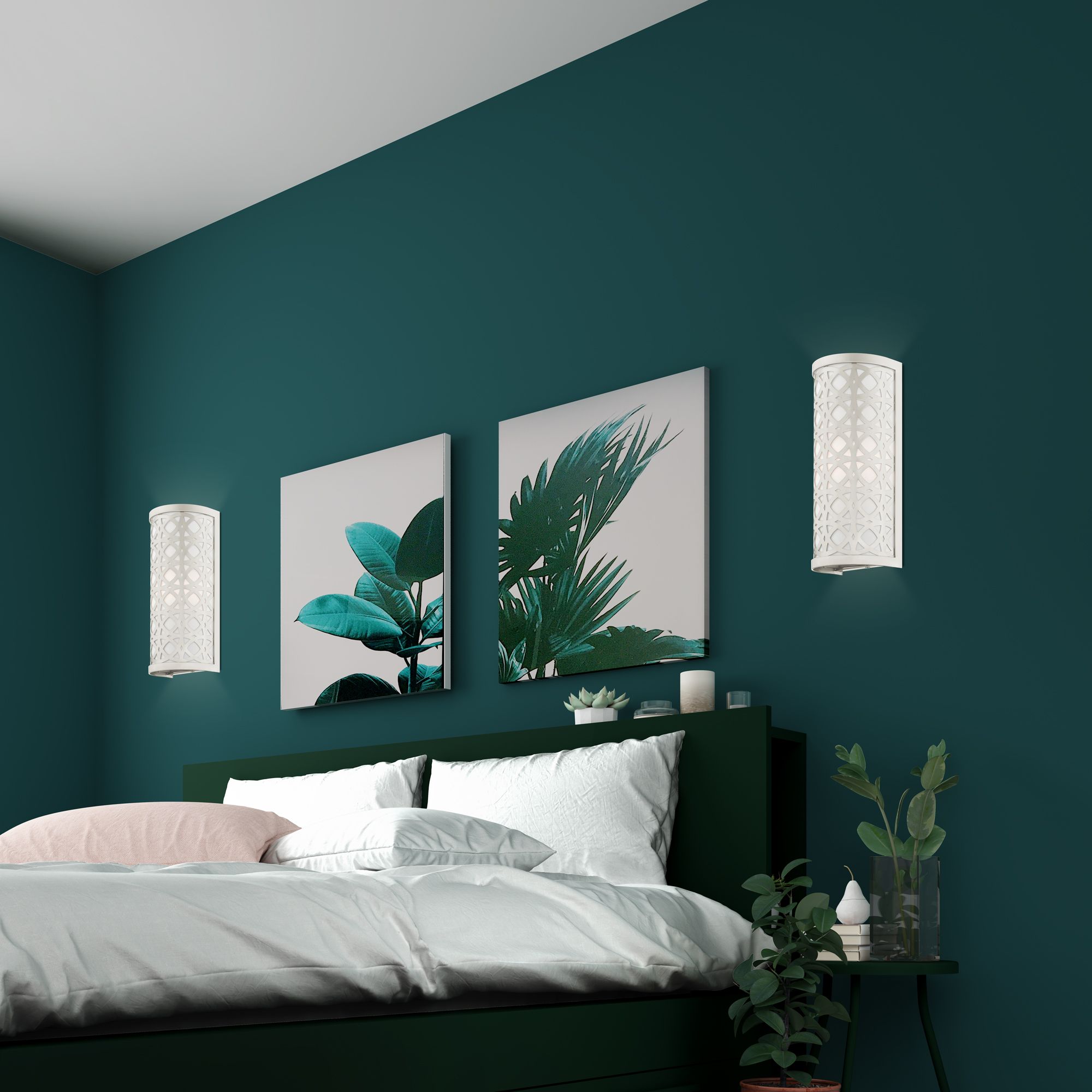 Calinda 1 Light Brushed Nickel ADA Single Sconce