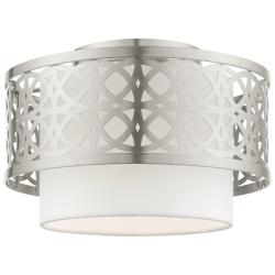 Calinda 1 Light Brushed Nickel Semi Flush