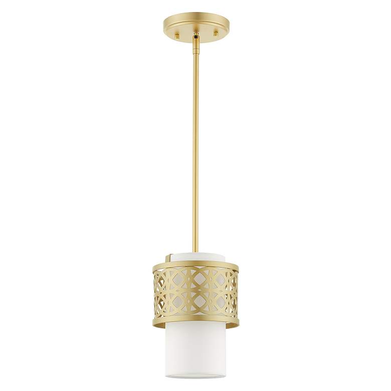 Image 3 Calinda 1 Light Soft Gold Mini Pendant more views