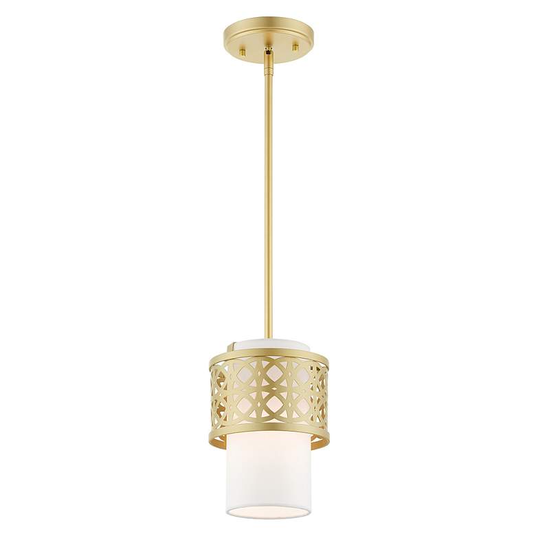 Image 4 Calinda 1 Light Soft Gold Mini Pendant more views