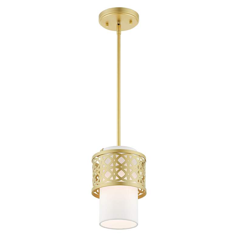 Image 5 Calinda 1 Light Soft Gold Mini Pendant more views