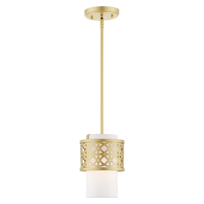 Image 6 Calinda 1 Light Soft Gold Mini Pendant more views