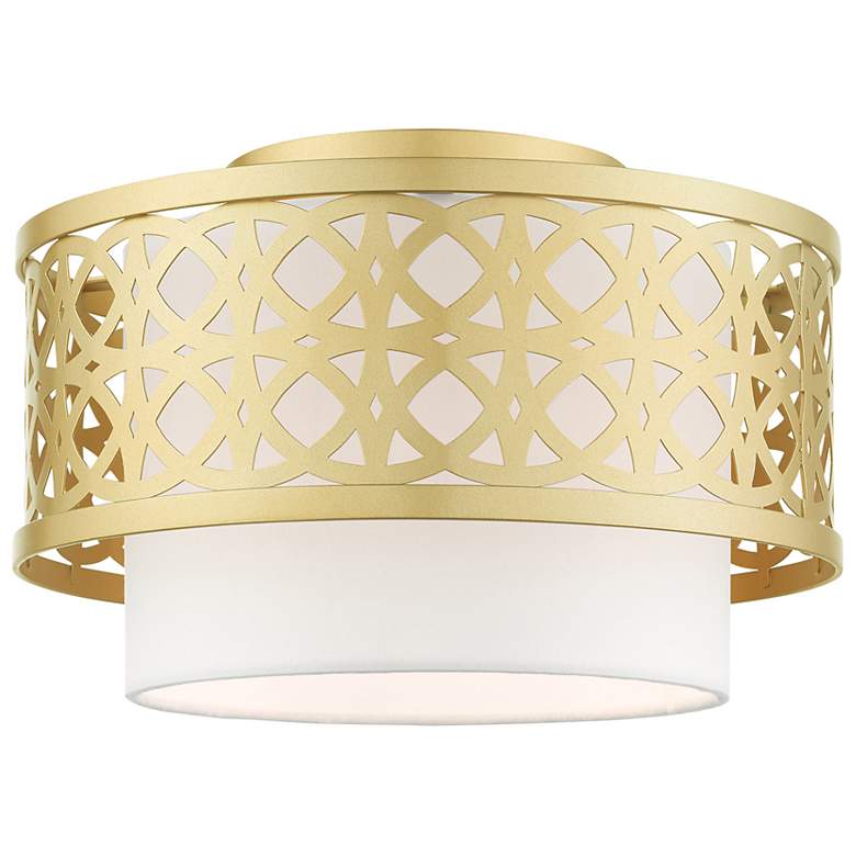 Image 2 Calinda 1 Light Soft Gold Semi Flush
