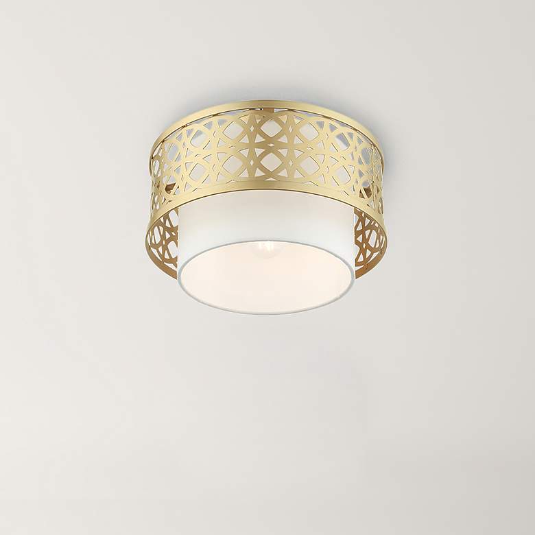 Image 1 Calinda 1 Light Soft Gold Semi Flush