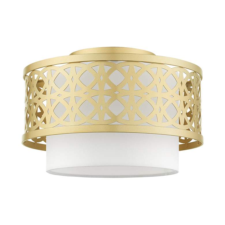 Image 3 Calinda 1 Light Soft Gold Semi Flush more views