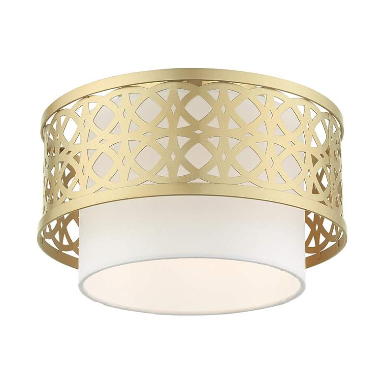 Image 4 Calinda 1 Light Soft Gold Semi Flush more views