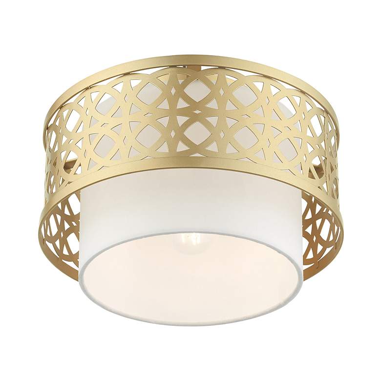 Image 5 Calinda 1 Light Soft Gold Semi Flush more views