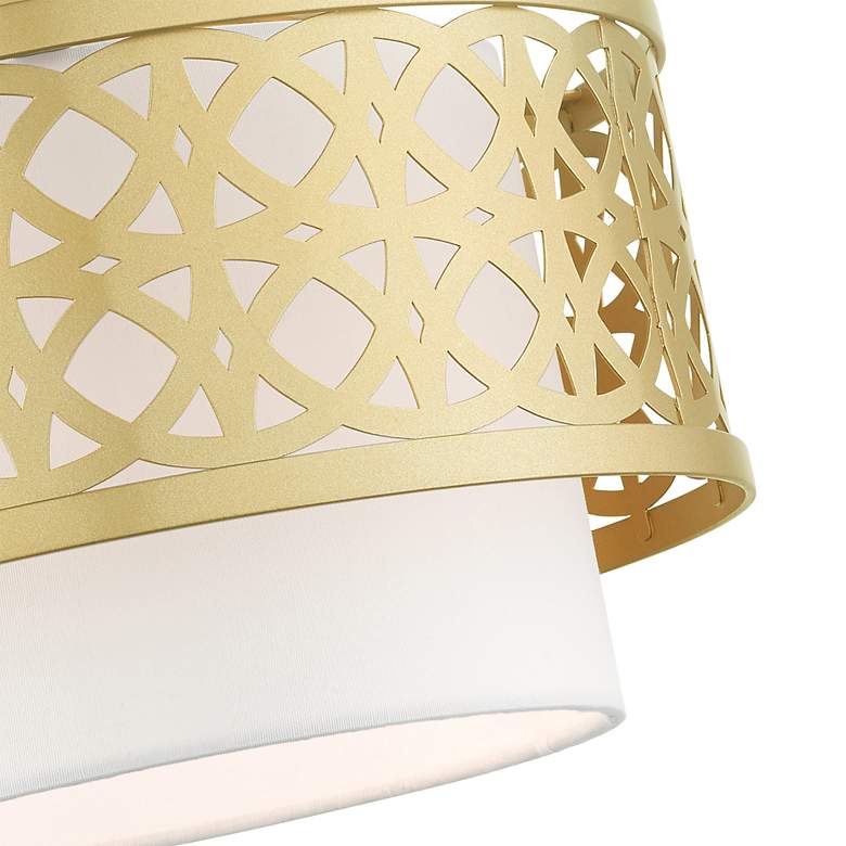 Image 6 Calinda 1 Light Soft Gold Semi Flush more views