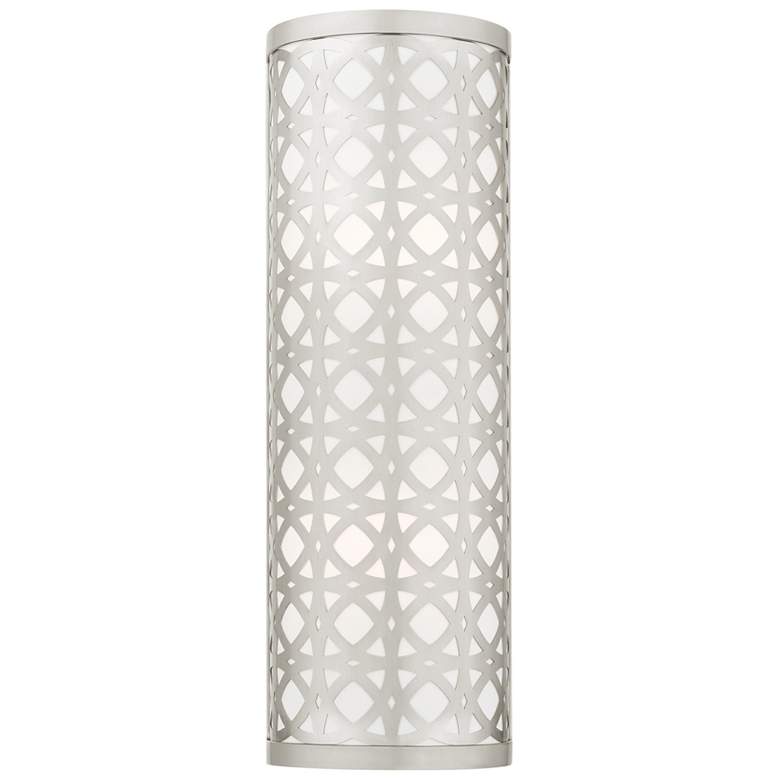 Image 1 Calinda 2 Light Brushed Nickel ADA Sconce