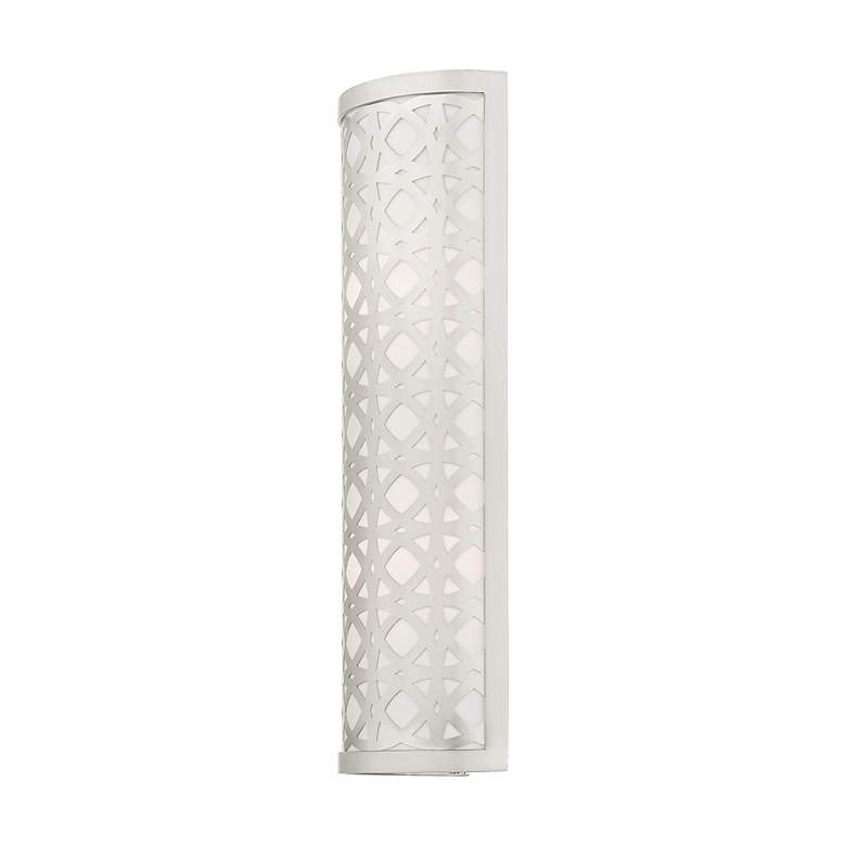 Image 7 Calinda 2 Light Brushed Nickel ADA Sconce more views