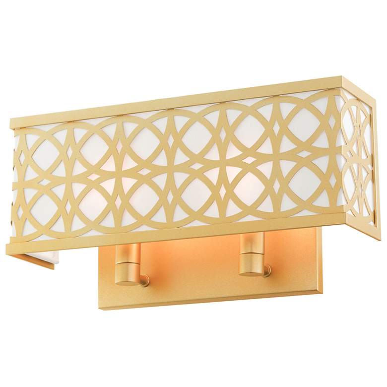 Image 5 Calinda 2 Light Soft Gold ADA Double Sconce more views