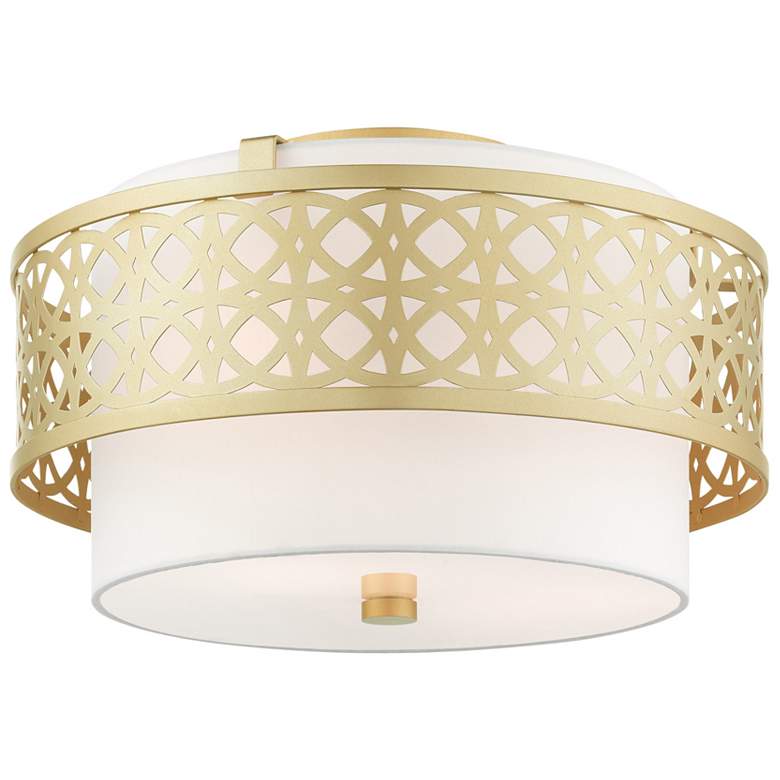 Image 1 Calinda 3 Light Soft Gold Semi Flush