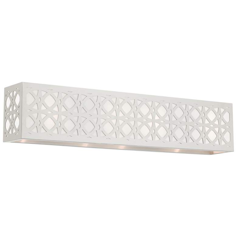 Image 1 Calinda 4 Light Brushed Nickel ADA Vanity Sconce