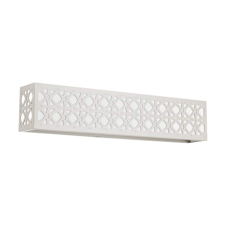 Image 2 Calinda 4 Light Brushed Nickel ADA Vanity Sconce more views