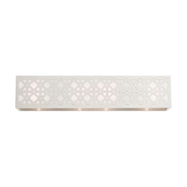 Image 3 Calinda 4 Light Brushed Nickel ADA Vanity Sconce more views
