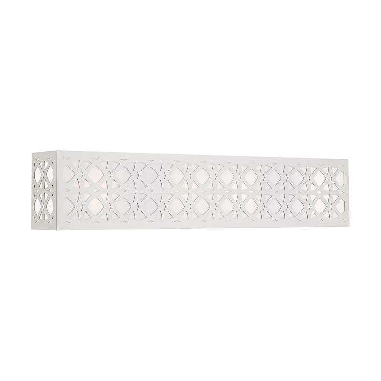 Image 4 Calinda 4 Light Brushed Nickel ADA Vanity Sconce more views