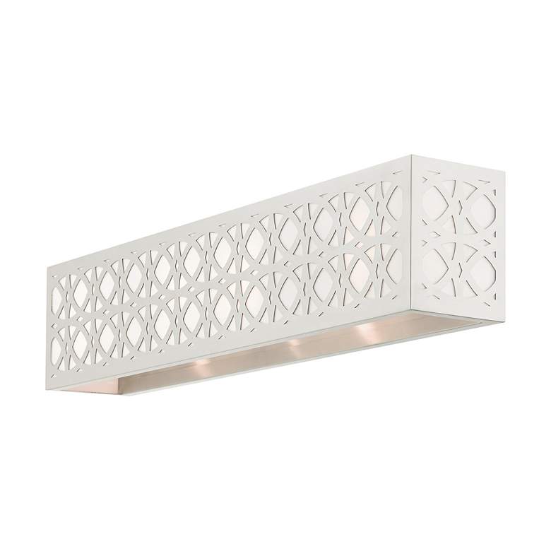 Image 5 Calinda 4 Light Brushed Nickel ADA Vanity Sconce more views