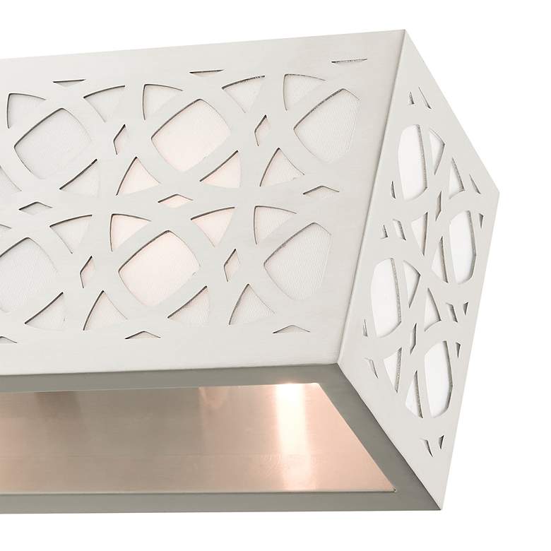 Image 7 Calinda 4 Light Brushed Nickel ADA Vanity Sconce more views