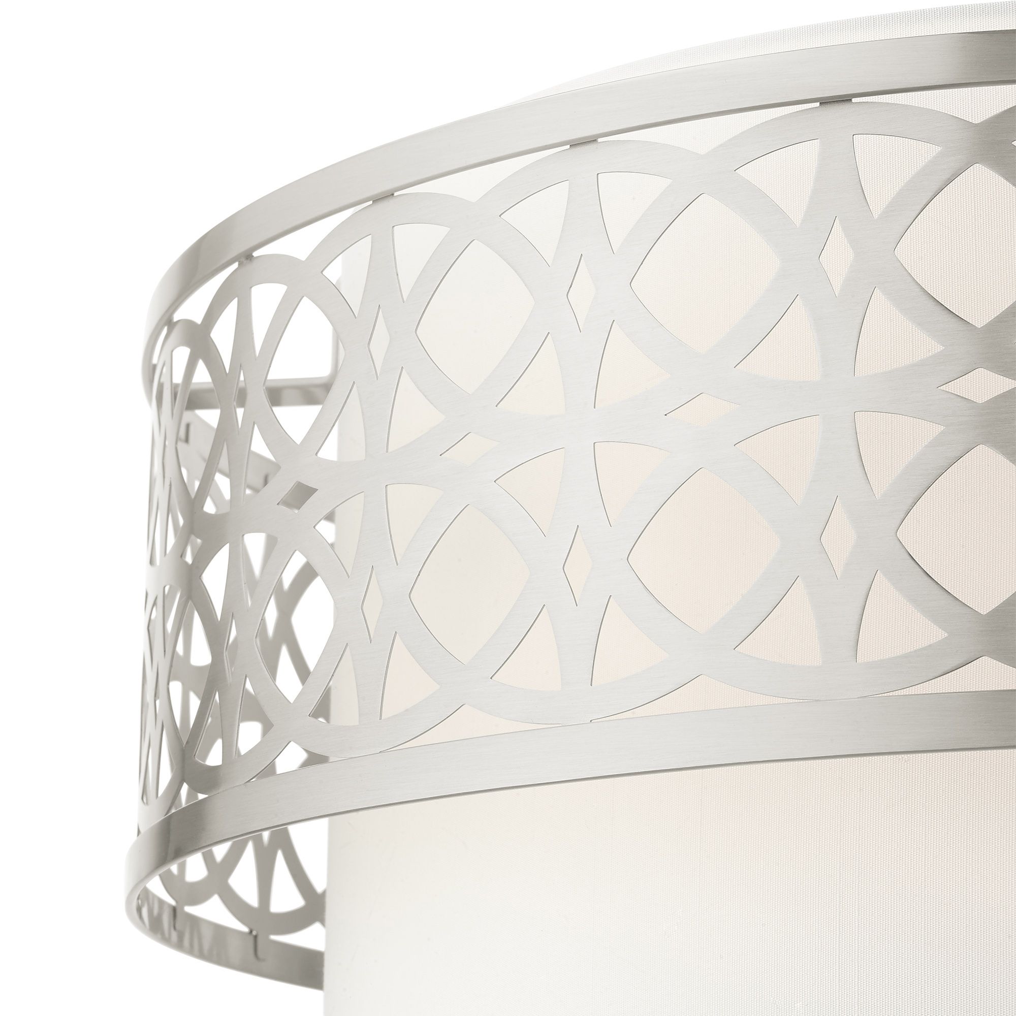 Calinda 4 Light Brushed Nickel Pendant Chandelier in scene