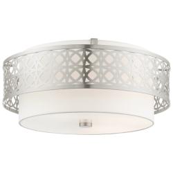 Calinda 4 Light Brushed Nickel Semi Flush