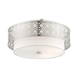 Image5 of Calinda 4 Light Brushed Nickel Semi Flush more views